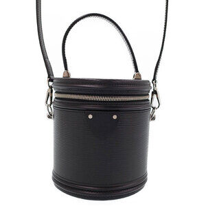 Louis Vuitton Epi Cannes Shoulder Bag Black